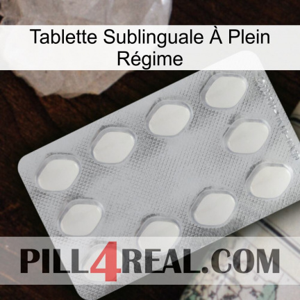 Tablette Sublinguale À Plein Régime 16